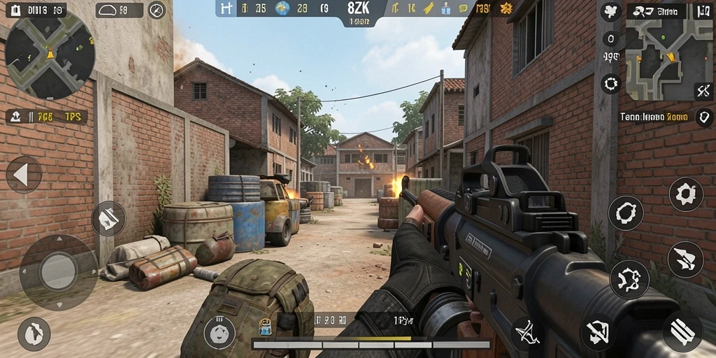 Screenshot gameplay TPS seru dari 8ZK.