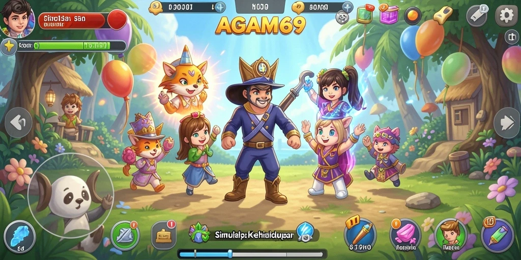 Screenshot AGAM69 menunjukkan aksi gameplay simulasi yang mengasyikkan.