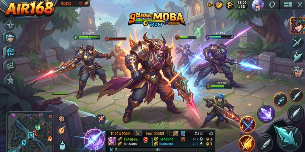 Gameplay seru di AIR168 dengan pertarungan tim yang menegangkan.
