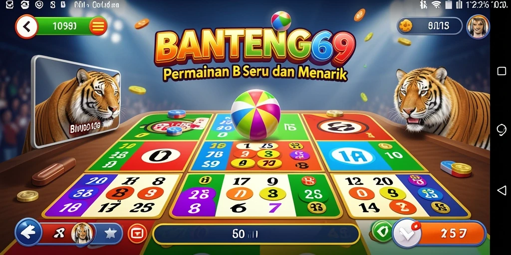 Tampilan gameplay seru BANTENG69 yang memikat pemain Bingo.