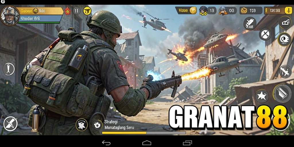 Tampilan gameplay seru dalam strategi pertempuran GRANAT88.