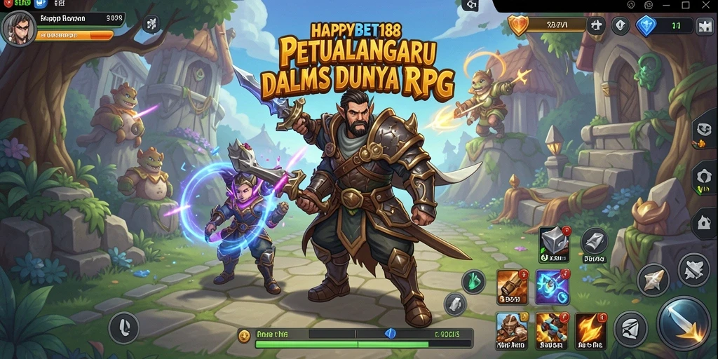 Tampilan gameplay RPG epic dalam HAPPYBET188.