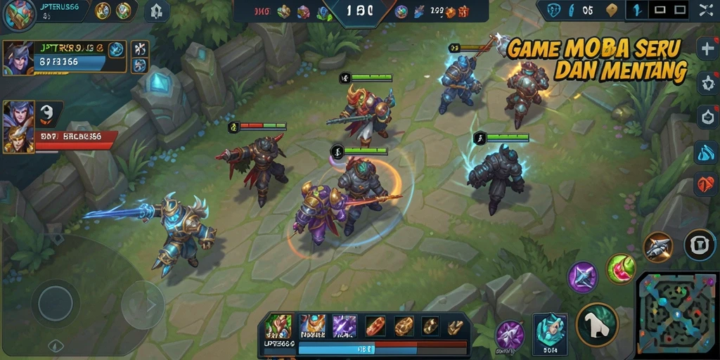 Tampilan gameplay seru dan strategi dalam JPTERUS66.