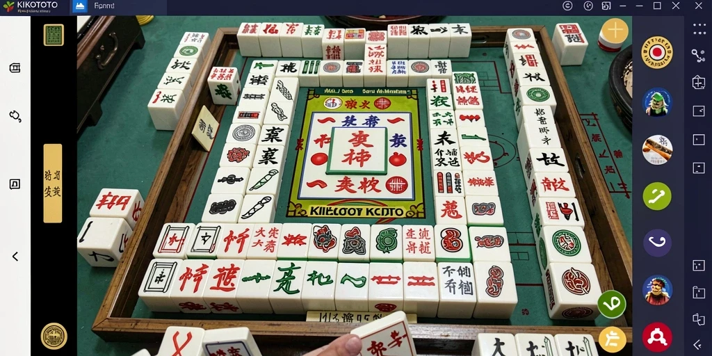 Screenshot KIKOTOTO menampilkan gameplay seru Mahjong.