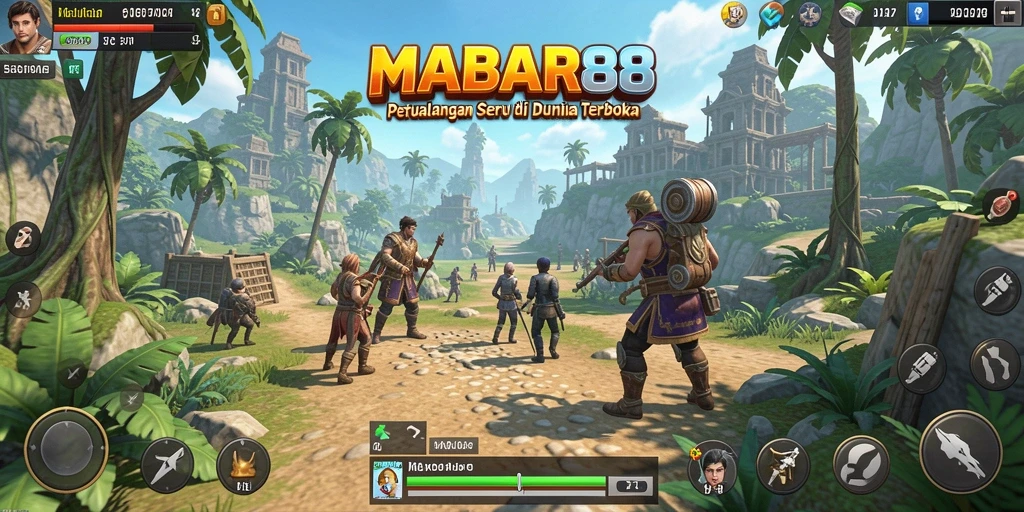 Tampilan gameplay MABAR88 menampilkan eksplorasi seru di dunia terbuka.