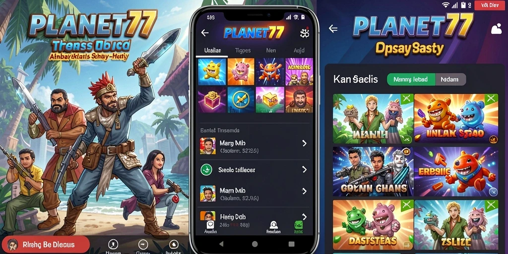 Tampilan utama aplikasi PLANET77 dengan fitur Utility yang membantu.