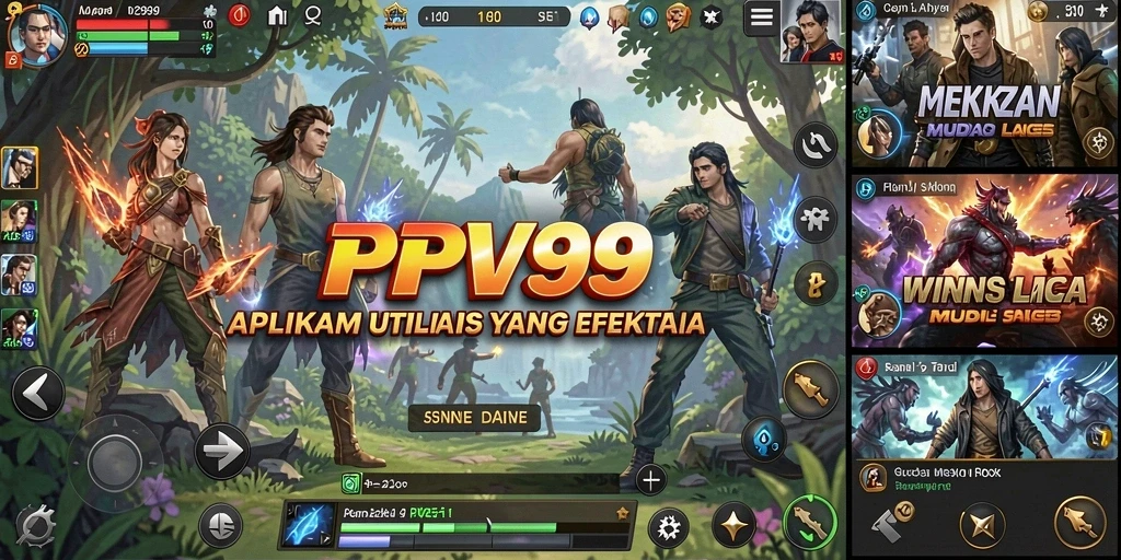 Tampilan antarmuka utama PPV99 yang sederhana dan mudah dipahami.
